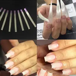 Fibernails стекловолокно для наращивания ногтей Акриловые Советы маникюрный салон набор инструментов из 10 шт