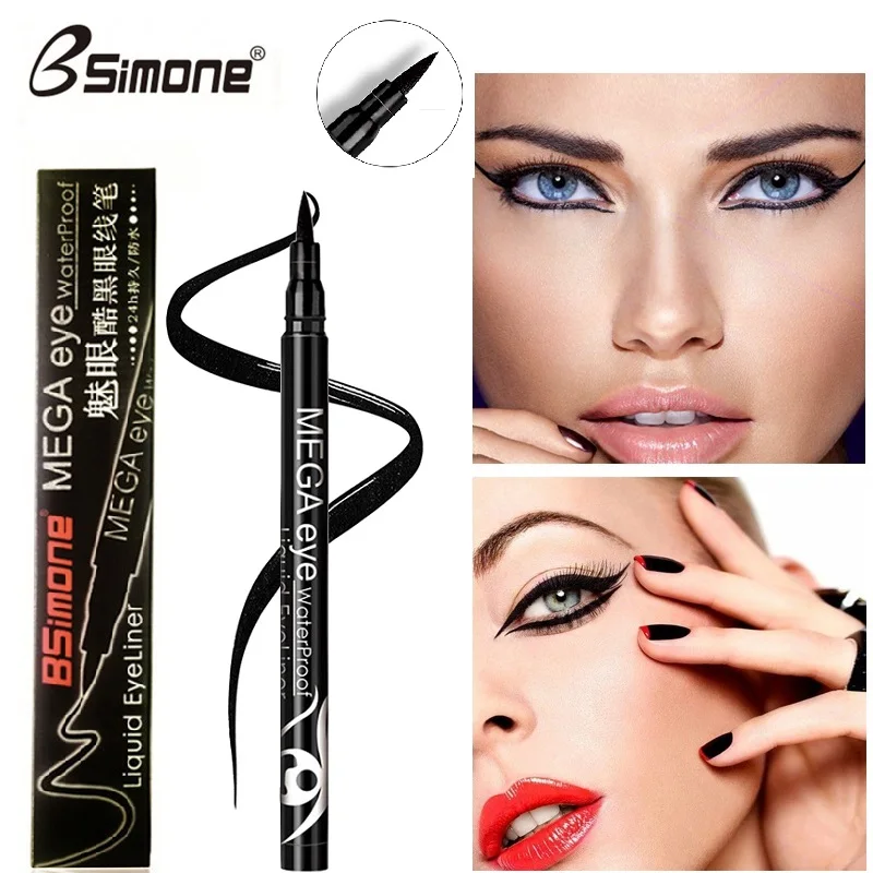 

BSIMONE Black Liquid Eyeliner Quick Dry Waterproof Long-lasting Natural Eye Liner Pen Beauty Makeup Delineador De Ojos TSLM2