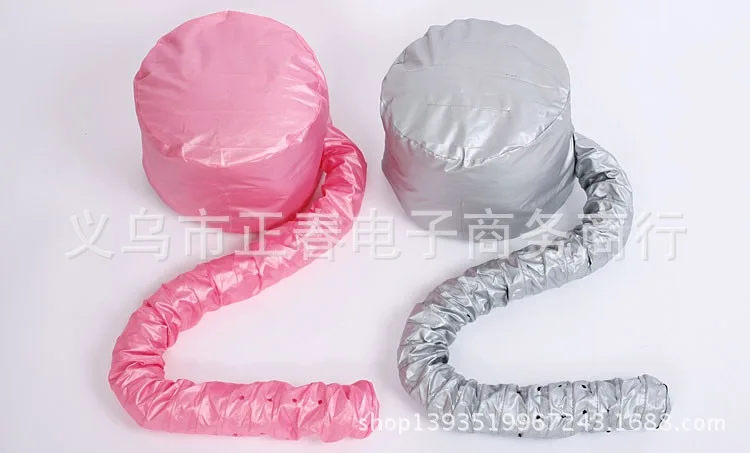 Professional Comfort Home Portable Salon hair dryer cap Hood Bonnet Attachment Silver Color Haircare Bonnet dryer attachment