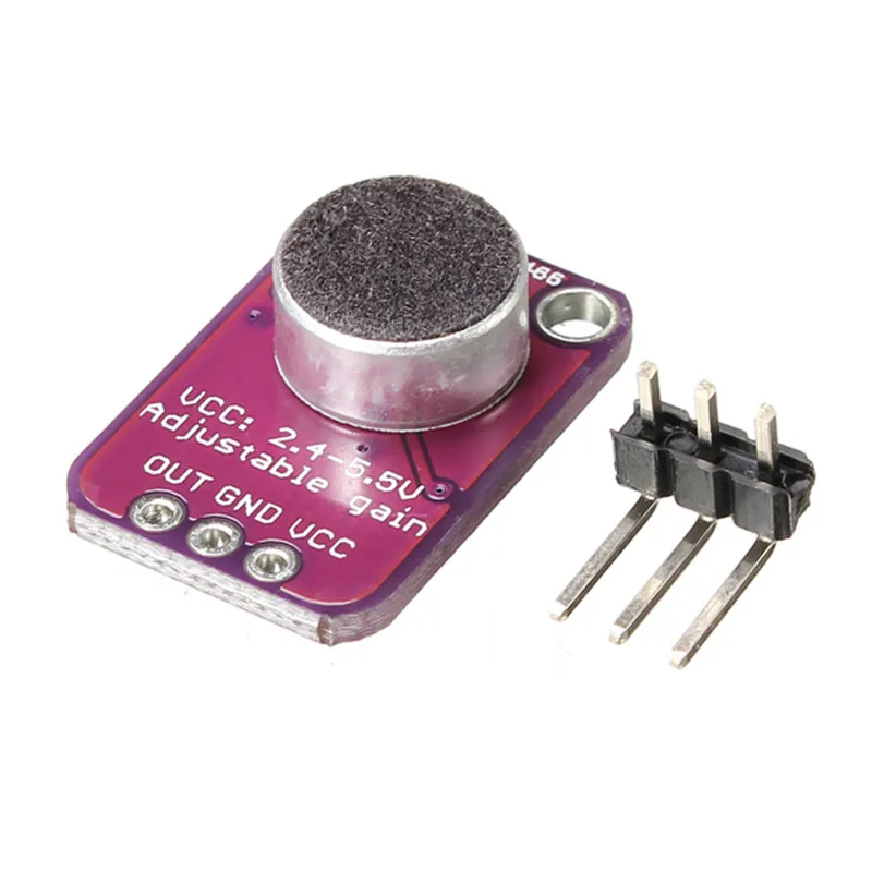 

LEORY CJMCU-4466 MAX4466 Electret Microphone Adjustable Amplifier CMA-4544PF-W For Arduino