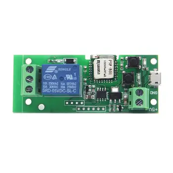 

IoT DIY DC 5V Single Channel 433Mhz Remote WiFi Wireless Jog and Self-locking Module Smart Home Switch