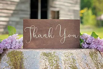 

Thank You Sign Wood Wedding Welcome Sign,Wedding Table Signage Rustic Sign,Party Decor,Thanksgiving Gift