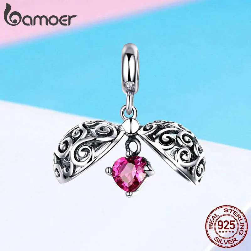 BAMOER 2019 Новый секретный кулон в виде коробки с фруктами из серебра очаровательные