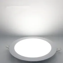 Круглый светодиодный панельный светильник, украшение для дома, стеклянный потолочный светильник высокой яркости, встраиваемый Встроенный светодиодный светильник для помещений