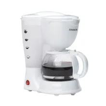 Кофеварка электрическая ZIMBER, 0,625 л, 600W, белый