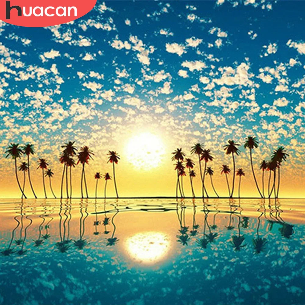 

HUACAN 5D Diamond Painting Landscape Full Square Diamond Embroidery Sale Diamond Mosaic Rhinestone Picture Decor Home Gift