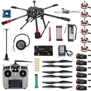 

Full Set Hexacopter 6-axle Aircraft Kit Tarot FY690S Frame 750KV Motor GPS APM 2.8 Flight Control AT10Transmitter