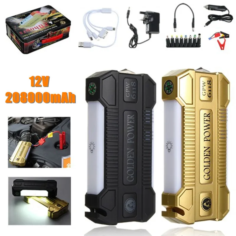 Multifunction Jump Starter 208000mAh 12V 600A Portable Power Bank Car Battery Booster Charger Starting Device Multifunction Jump Starter 208000mAh 12V 600A Portable Power Bank Car Battery Booster Charger Starting Device