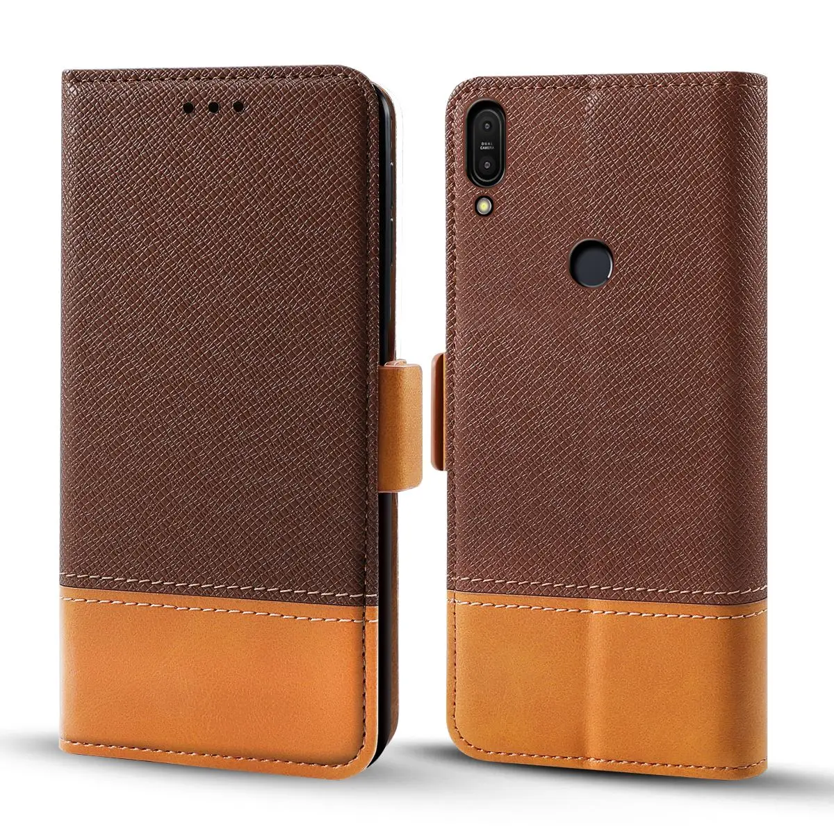 Для Asus ZenFone Max Pro M1 ZB601KL ZB602KL случае двойной Цвет из искусственной кожи Flip Стенд Wallet