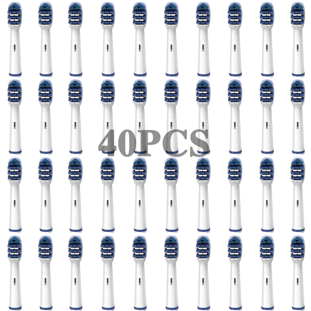 

40pcs Electric toothbrush heads Deep Sweep Replacement Brush Heads For Braun Oral B Vitality Triumph testine Toothbrush heads