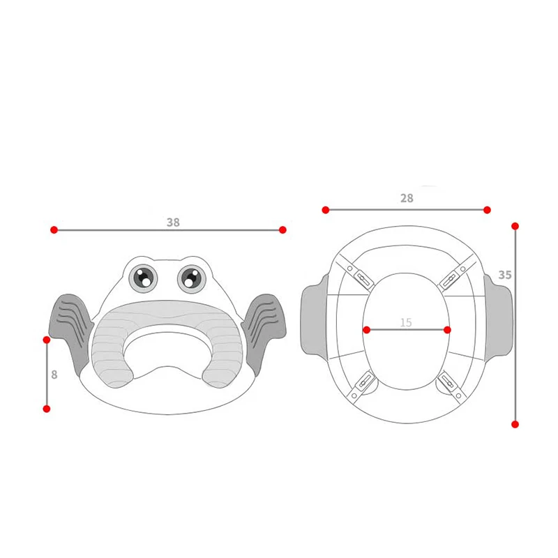 Детское сиденье для унитаза, Детский горшок, безопасное сиденье с подлокотником для девочек и мальчиков, тренировочное сиденье для унитаза, для путешествий, детская подушка на унитаз