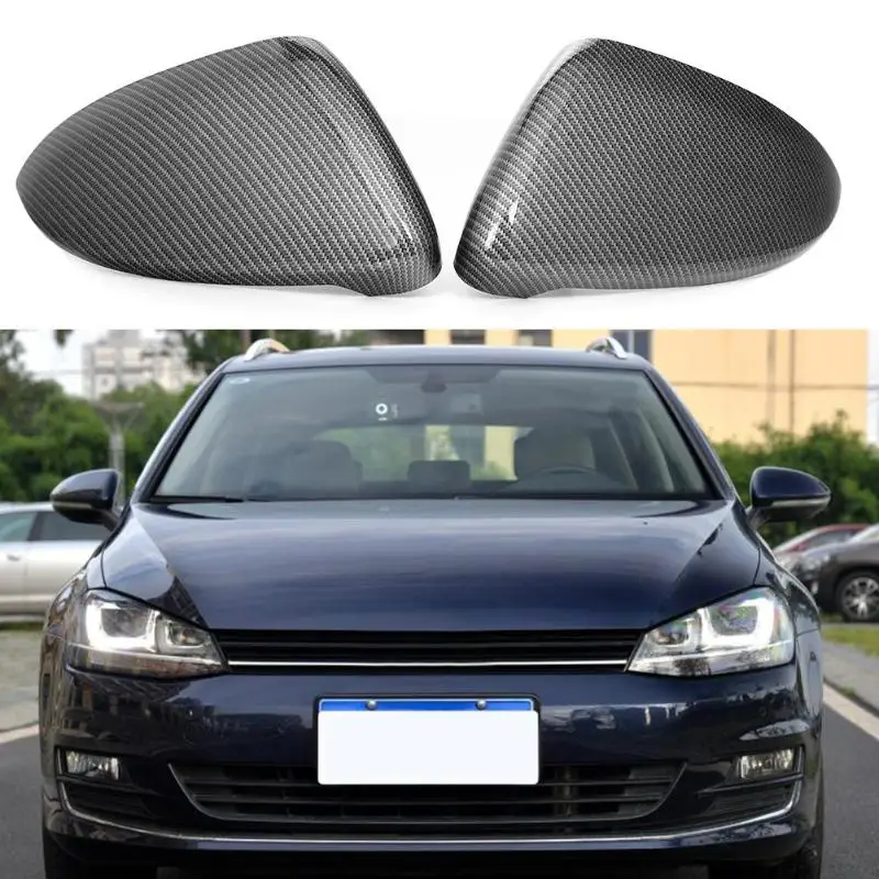 

1 Pair Carbon Fiber Mirror Cover for Golf MK7 14-18 Look Side Rearview Mirror Shell for Golf Car Auto Styling Accessories