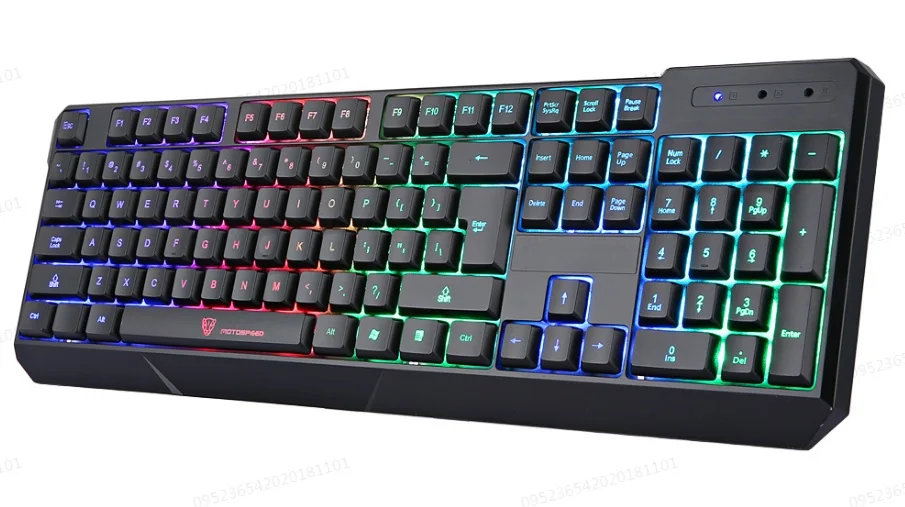 

K70L 7-Color Backlight Gaming Keyboard USB Powered for Desktop Laptop