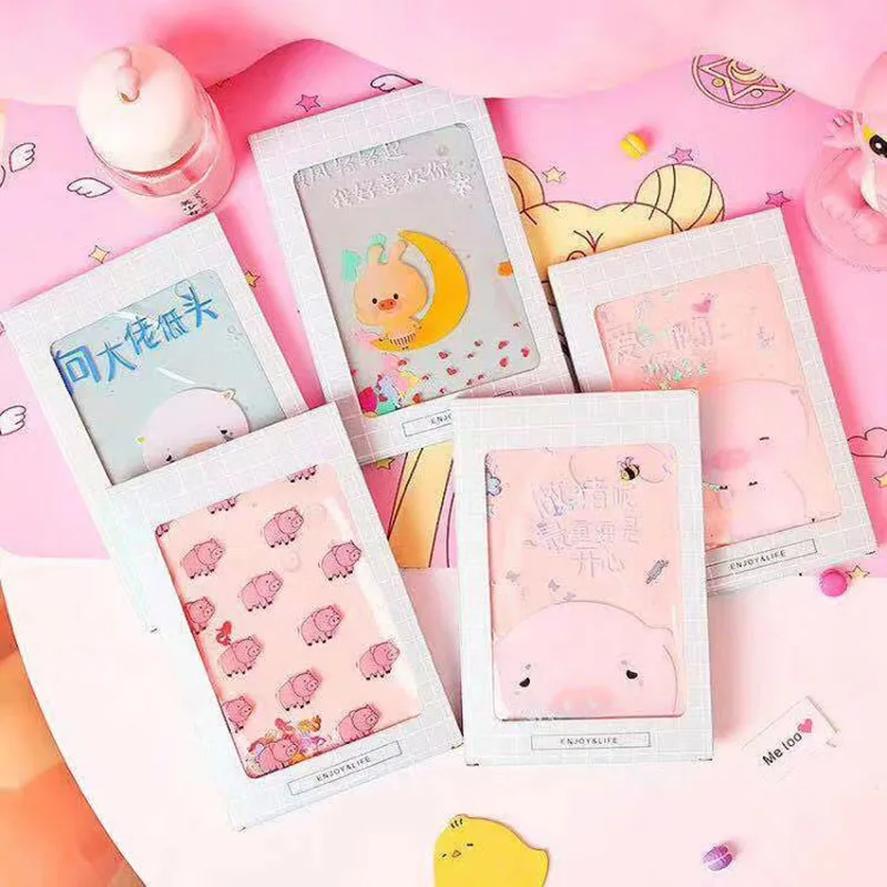 

1PC 18*12cm Cute Pig Notebook Creative Quicksand Sketchbook Kawaii Bullet Journal Diary Notebook For Kid Gift Novelty Stationery