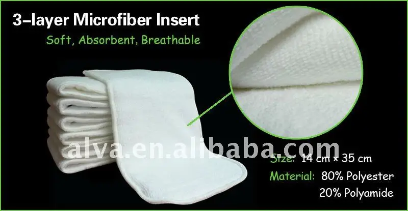 Alvababy Новый многоразовый тканевый подгузник с карманом и цифровой вставкой из