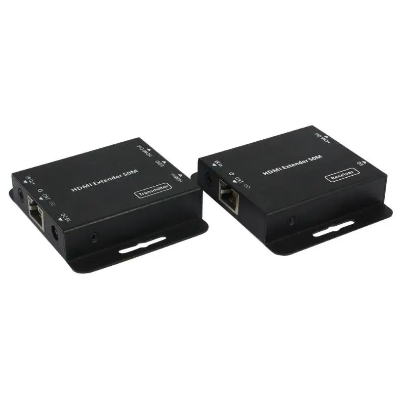 E50C HDMI Extender 1080 P RJ45 сеть Lan кабель приемник передатчик|Теле- и радиовещательное