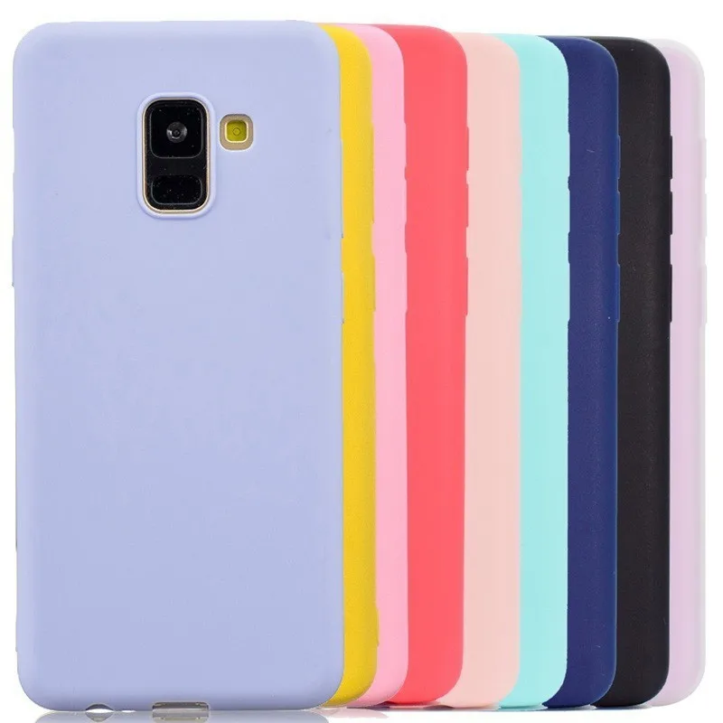 

Candy Color Silicone Case For Samsung Galaxy M10 M20 A10 A30 A50 A40 A70 S9 S10 J4 J6 J8 A6 A7 A8 Plus 2018 TPU Phone Back Cover
