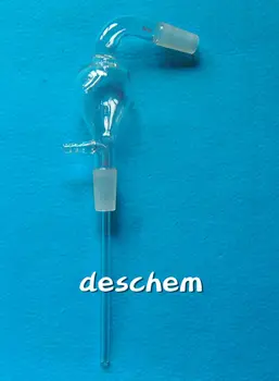 

100ml,24/40,Glass Steam Distillation Head,Pear Shape Sloping,Chemistry Labware