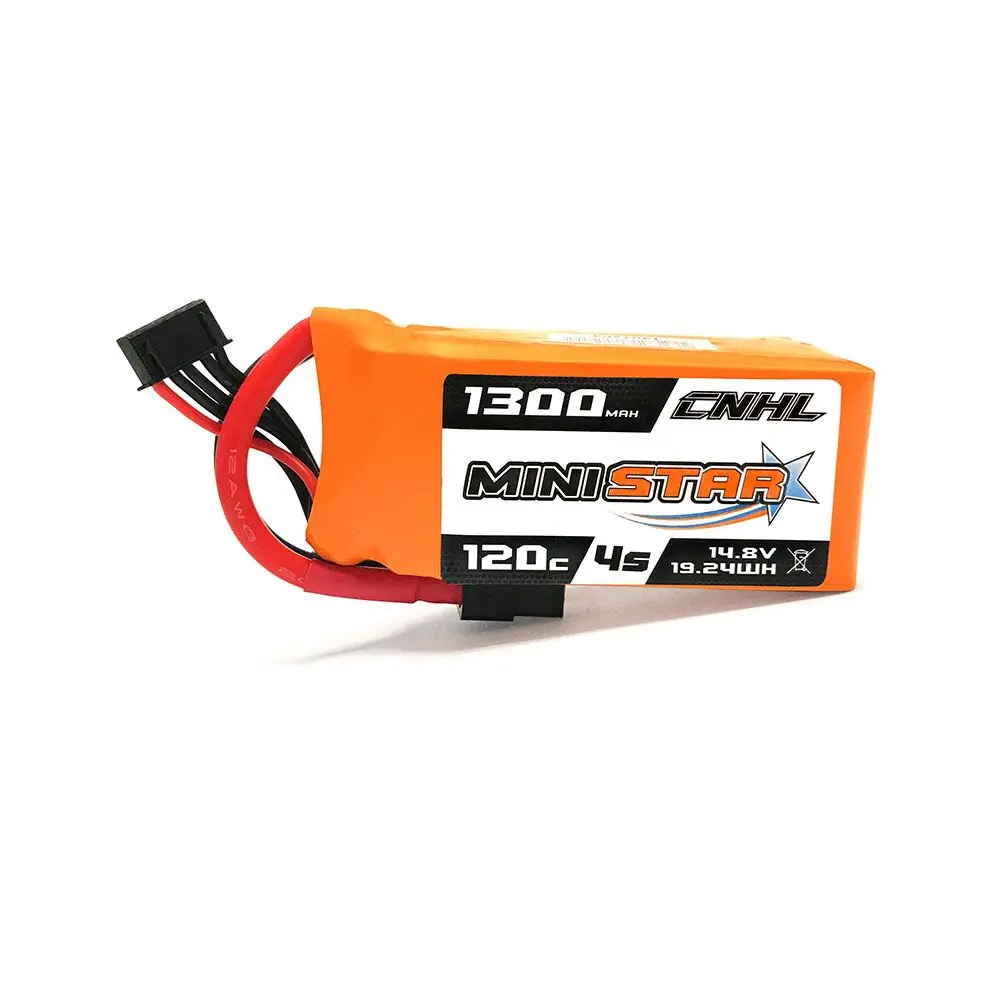 

CNHL MiniStar 14.8V 1300mAh 4S 120C Lipo battery XT60 Plug for RC Drone Quadcopter FPV Racing
