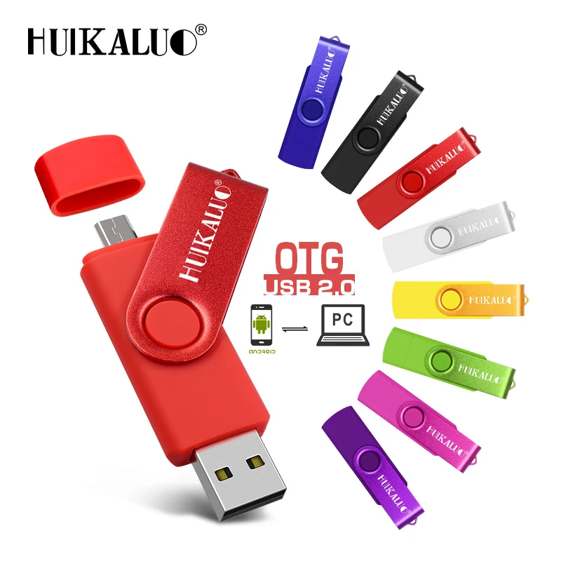 USB флеш-накопитель Huikaluo OTG для смартфонов/планшетов/ПК 8 ГБ 16 32 64 Гб 128 портативный