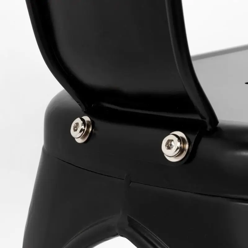 4pcs Retro Industrial-style Iron Sheet Chair Black Chair Lacquer Process Home Restaurant And Bar 4pcs Retro Industrial-style Iron Sheet Chair Black Chair Lacquer Process Home Restaurant And Bar