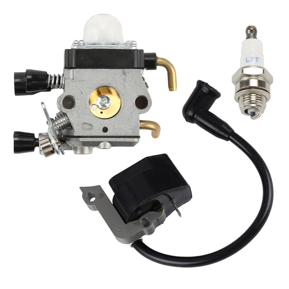 IGNITION COIL Carburetor Carb For STIHL FS38 FS55 FC55 FS45 FS46 HS45