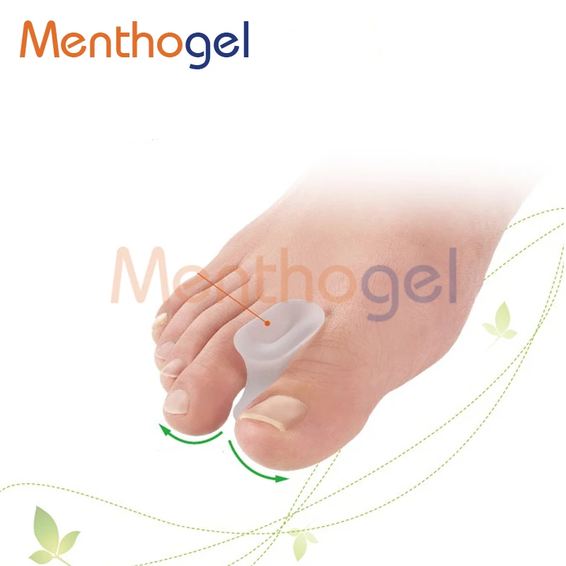 Ментогель Hallux Valgus Стельки силиконовые пальцы 1 отверстие носок сепараторная