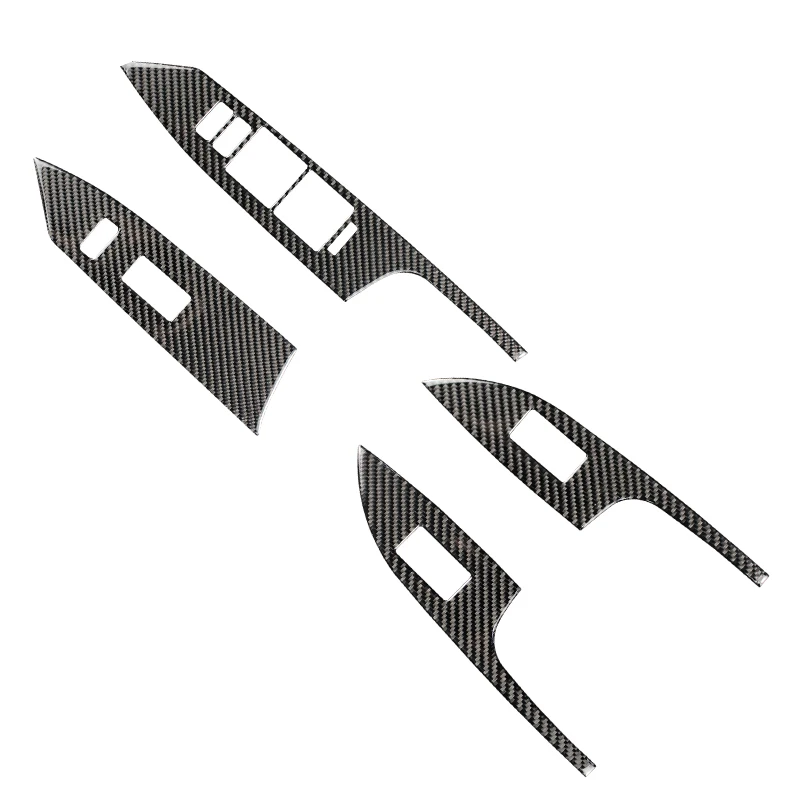 For LEXUS CT200h F-SPORT LHD RHD Car Interior Carbon Fiber Window Control Switch Panel Auto Sticker