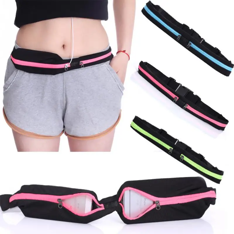 

Women men waist bag Belt Jogging Belly Sports Gym Mobile Phone Bag Pouch Running Waist bag Fitness Outdoor #1122