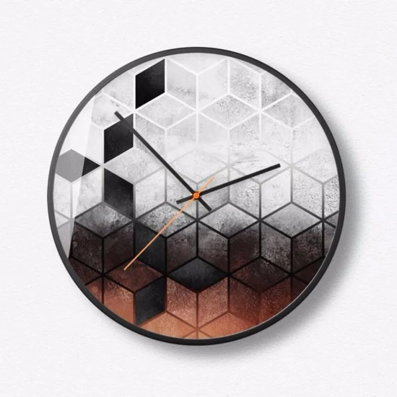 

New 3D Wall Clock 30cm/35cm Silent Movement Wall Clock Modern Design Abstract Customized Quartz Duvar Saati For Home Decoration