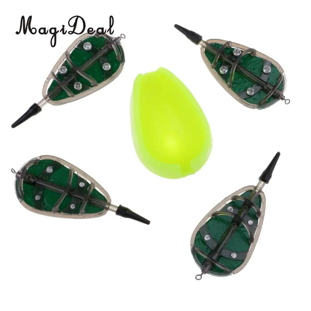 

MagiDeal Carp Fishing Inline Method Feeders Set with Easy Release Mould Coarse Carp Fishing Bait Accessories fishing tool