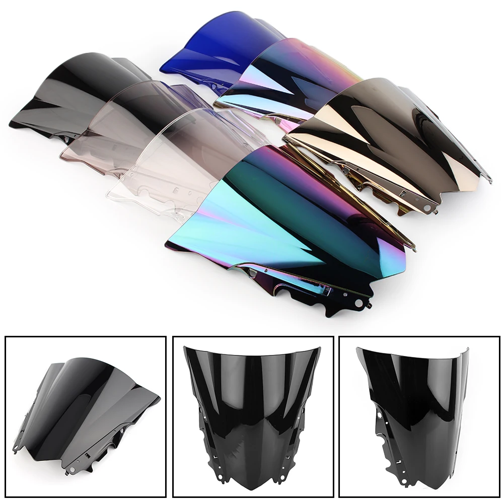 

Motorcycle Windshield Windscreen Double Bubble For Yamaha YZF R25 2014 2015 2016 2017 2018 & YZF-R3 2015 ABS Plastic