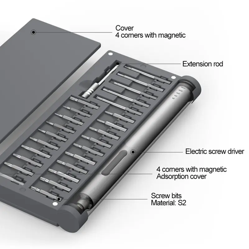 1P Pro мини беспроводной электрический аккумулятор отвертка для телефона Xbox Rc игрушки камеры точный инструмент для ремонта 1/8 дюймов Биты