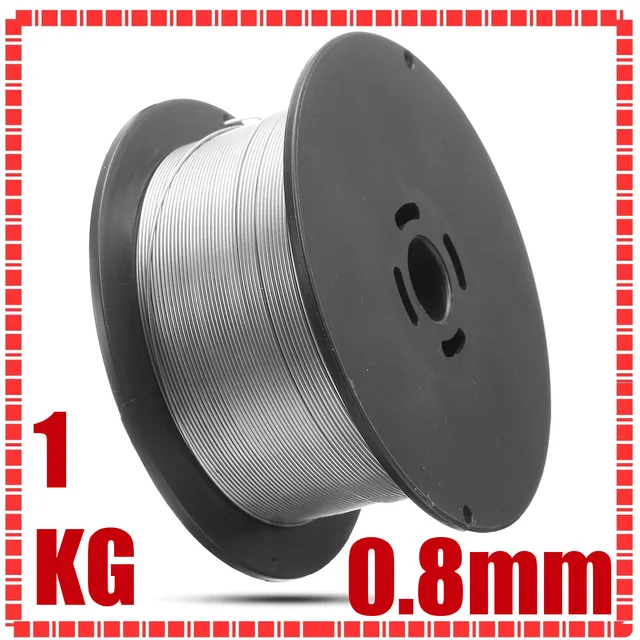1 Roll 1kg Stainless Steel Gasless Mig Welding Wires 0.8mm Flux Cored Welding Accessories For