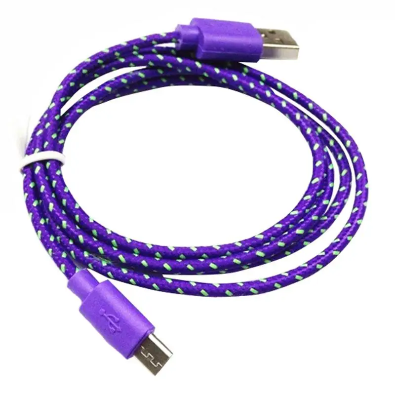 

Nylon Braided Micro USB Cable 2.4A Fast Date Sync Charging Cable for Samsung Xiaomi Tablet 2M 3M USB Charging Cord