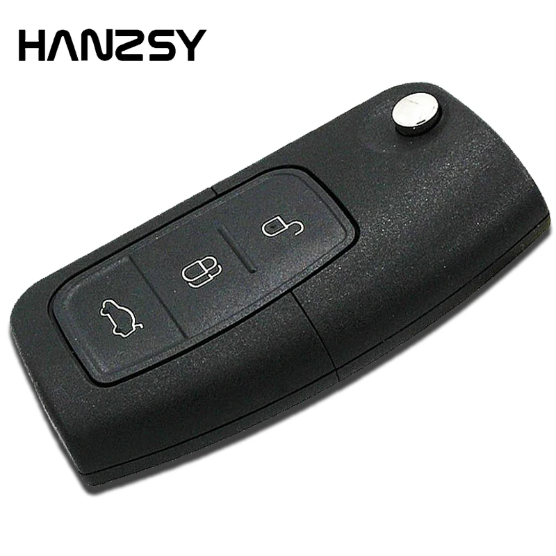 

new 3 Buttons Flip Folding key Remote shell Fob For Ford Fiesta Focus 2 Ecosport Kuga Escape Replaceable car keys Cover case
