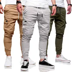 Meihuida Лидер продаж для отдыха для мужчин тканые Jogger брюки для девочек городской хип хоп шаровары повседневное эластичные узкие