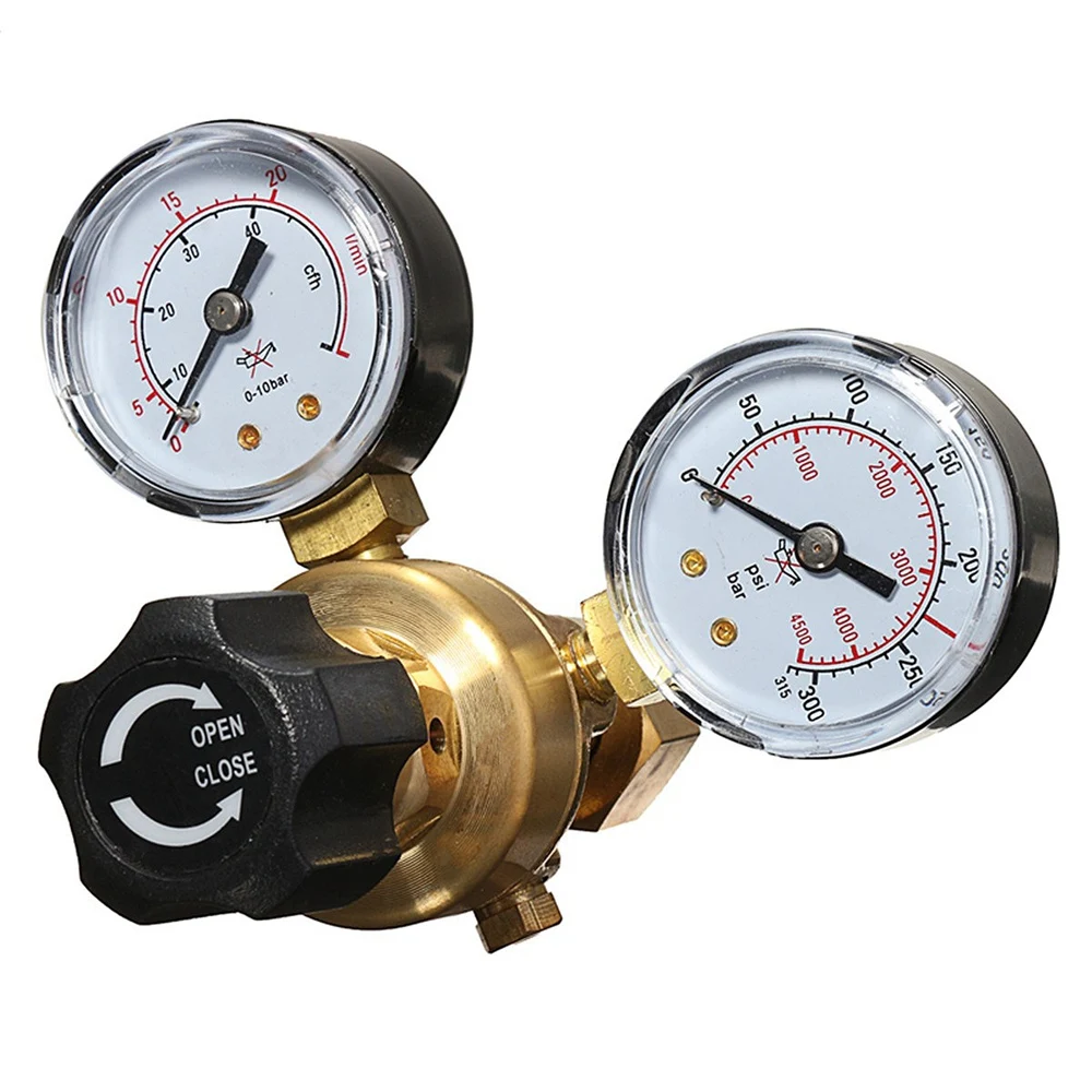 

Mini Argon Co2 Gas Bottle Pressure Regulator Mig Tig Welding Flow Meter Gauge W21.8 1/4 Thread 0-20 Mpa