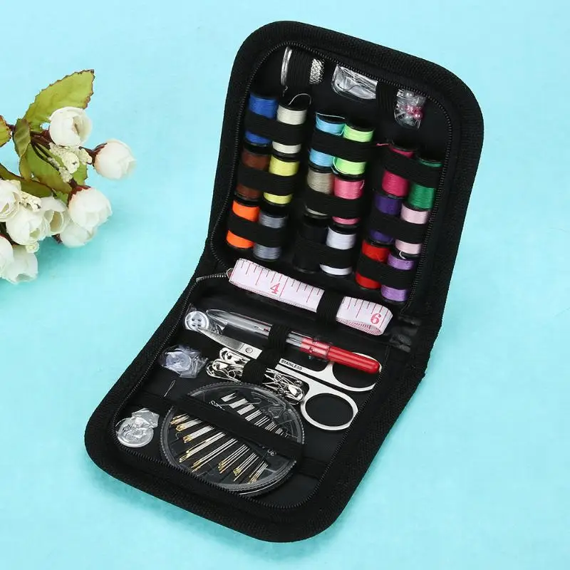 

70Pcs/set Sewing Box Kit Accessories Travelling Quilting Stitching Embroidery Sewing Needle Craft Sewing Kits with Case Mom Gift