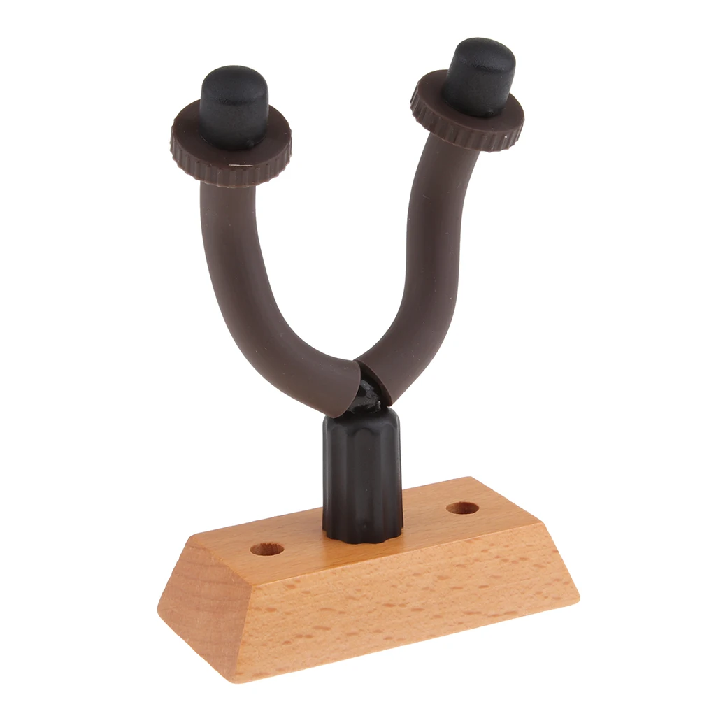 Acoustic Guitars Wall Mount Hanger Hook Stand Neck Display Supports for Stringed Instruments - Wood Bottom With Fixed Screws | Спорт и