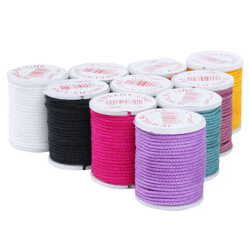 

10 Rolls of Nylon Beading Thread Cord for DIY Jewellery Making Mixed Colors---1mm