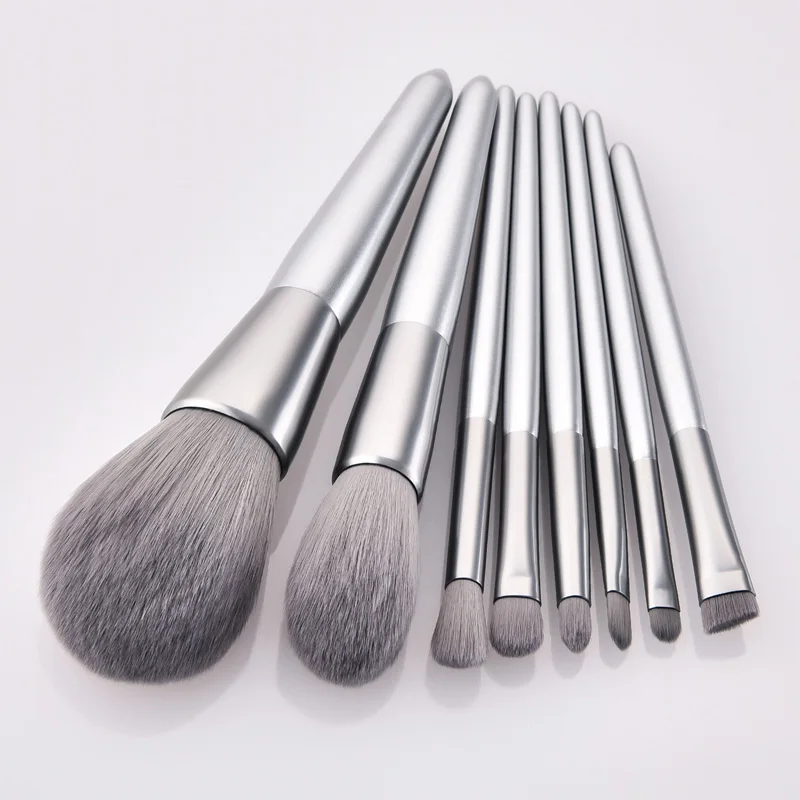 SinSo 8 pcs عالية الجودة ماكياج فرش مجموعة فرشاة تجميل كريم الأساس أداة مسحوق ظلال كفاف مجموعة فرش الجمال الضروري