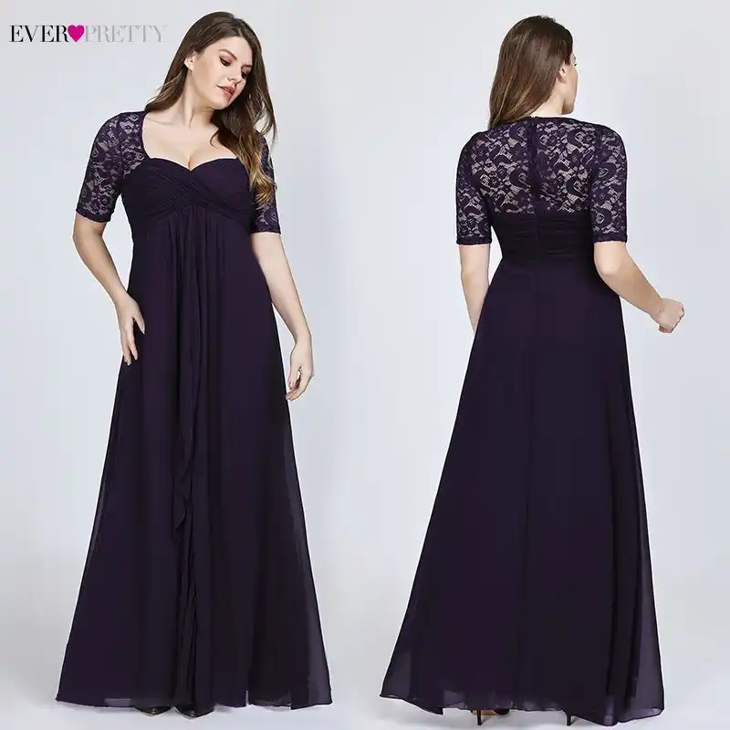 plus size evening wedding guest dresses