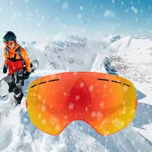 Профессиональный катания на лыжах, сноуборде, слоистые линзы для взрослых Анти-туман UV400 лыжные очки лыжи сноуборд женские и мужские снежные очки OTG 5 видов цветов