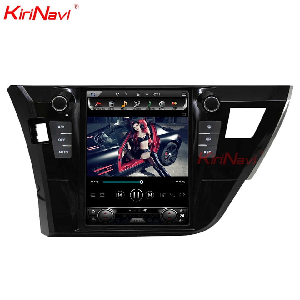 Discount KiriNavi Vertical Screen Tesla Style 10.4 Inch android 6.0 Car Radio For Toyota Corolla Car DVD Player GPS Navigation 2013-2016 3