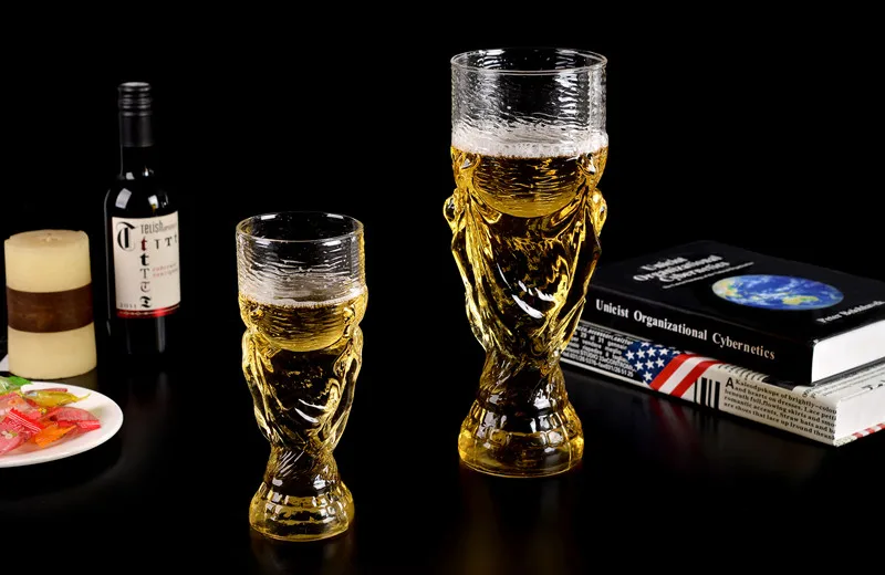 

2018 Football Soccer cup Creative Champions Cup Beer Glass Mug 350/450ml Cheers