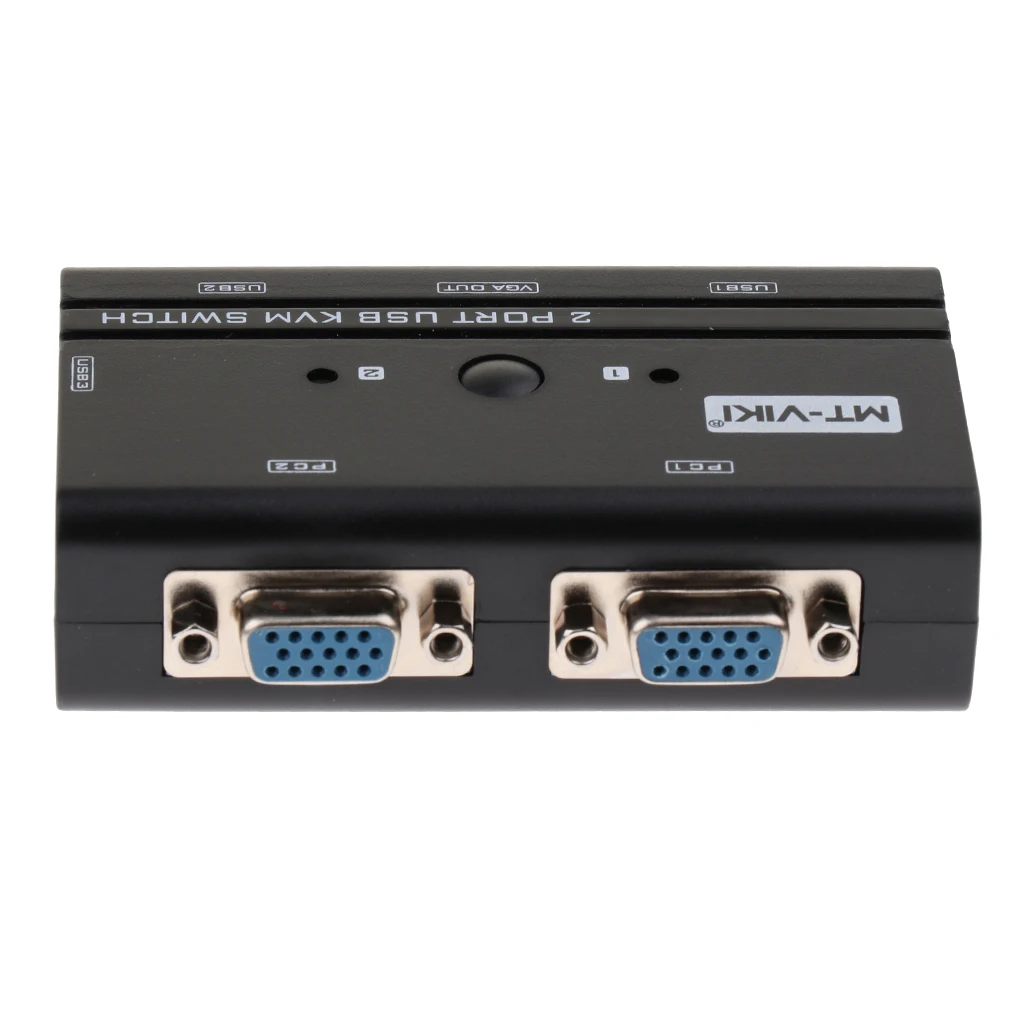 Переключатель Dovewill с 2 портами USB 0 VGA KVM кабельный коммутатор для видео и