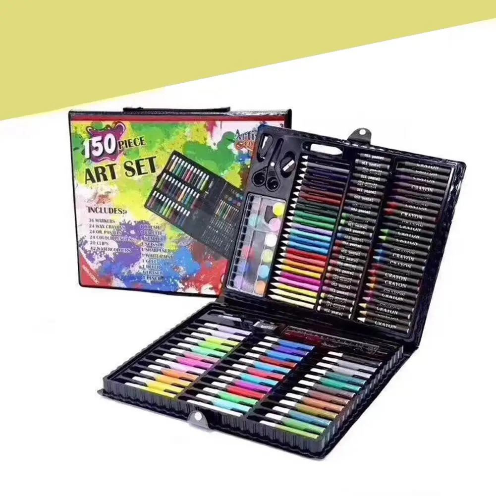 

RCtown 150Pcs/Set Kids Drawing Painting Watercolor Pen Stationery Set