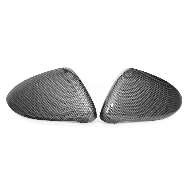 

VODOOL 2pc Carbon Fiber Look Side Mirror Covers Rearview Door Wing Mirror Caps for Golf MK7 R GTI GTD Hatchback/Estate 2014-2018
