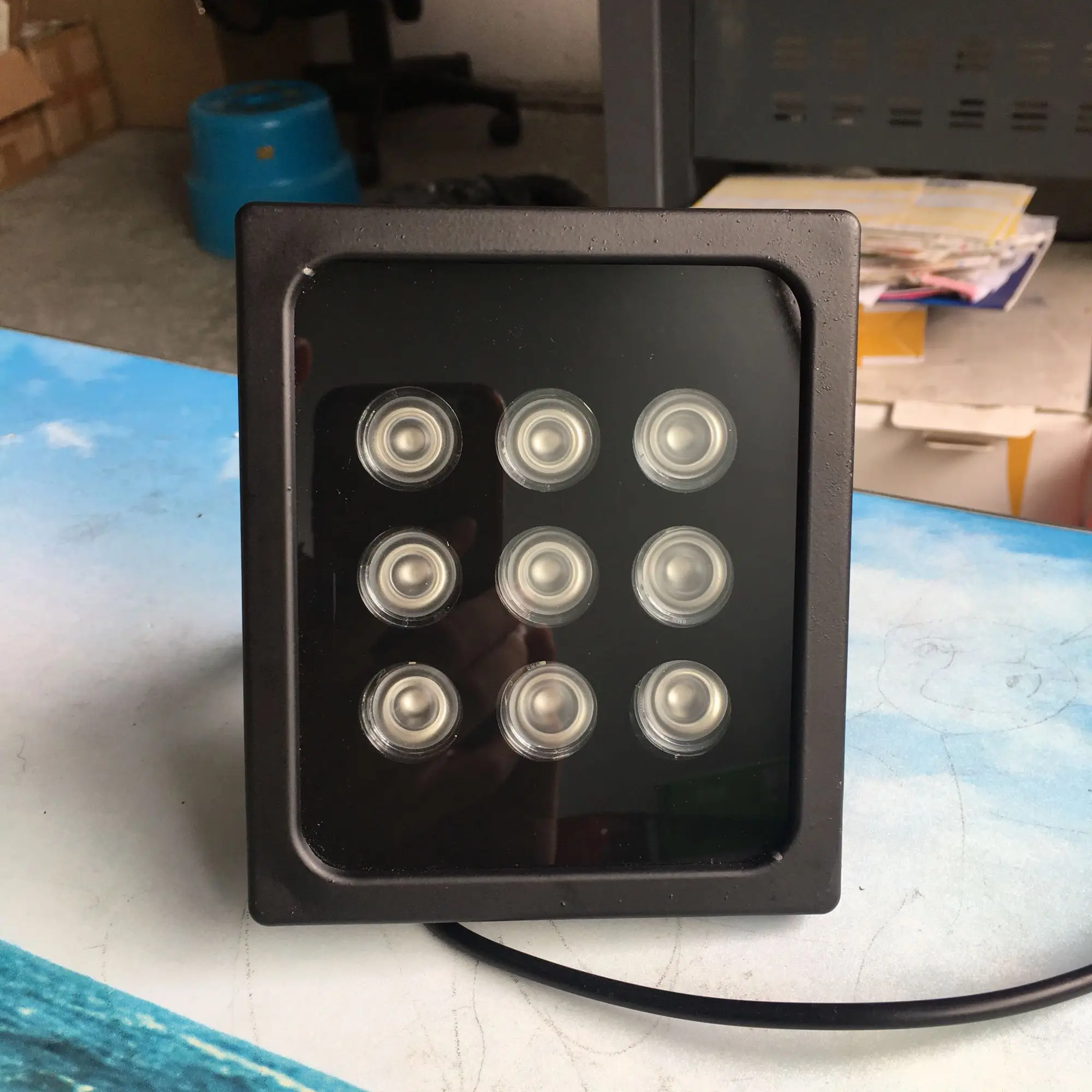 YiiSPO CCTV ИК инфракрасный светильник с фишкой 9 шт. решетка светодиодная LED IR на